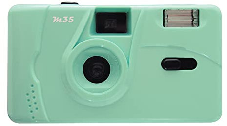 ZXNQ 35mm Appareils Photo argentiques - Portatif et Compact Appareil Photo Vintage - Flash intégré,Vert