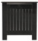 Homeke Vertical Slatted High Gloss Black Radiator Cover Modern Decorative Cabinet for Hallway, Living Room,Bedroom,Kitchen,Office (W78cm x D19cm x H82cm)