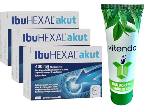 Ibuhexal Akut 400mg Filmtabletten inclusive einer Handcreme von vitenda (150)
