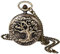 Avaner Retro Taschenuhr mit Kette Klassisches Altmodisches Steampunk Motorrad Design Kettenuhr Unisex Anhänger Halskette Analog Handaufzug Uhr für Männer Frauen