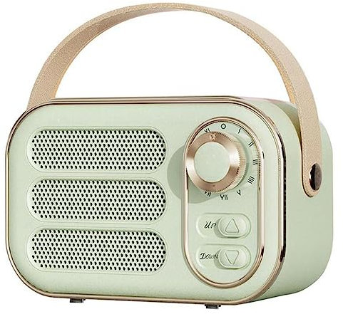 ailill Retro Speaker 360 Stereo Effect Bluetooth Mini Speaker Vintage Radio Home Decor Sound Box pour Outdoor Vert
