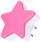 Mini-LED-Nachtlicht in Sternform mit Automatischer Lichtsteuerung, Energiesparend, ABS-Material für Kinderzimmer, Gang, Schlafzimmer (PINK)