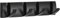 Wisfame Porte Manteau Mural Noir, Moderne Porte Manteau Salle de Bain avec 4 Pliant Crochets, Métal Patere Porte Manteau pour Entrée, Chambre à Coucher, Salon, Couloir