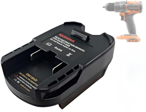 Adaptateur pour Ridgid Tools, convertit pour les batteries Dewalt 20 V ou Milwaukee 18 V M18 pour câbles Ridgid AEG 18 V Convertisseur d'outils électriques