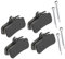 A ABSOPRO Halbmetallische Scheibenbremsbeläge mit Splint für Shimano Saint 4er Set