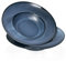Jinsongdafa Soup Plates, 400 ML Pasta Bowl Set of 2, Shallow Bowl Plates with Porcelain Rim, Best for Home, Restaurant, Hotel, Blue, 27.5 CM