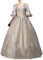 Robe de reine victorienne pour femme - Robe médiévale - Style vintage gothique - Style palais - Longue robe courte rococo baroque victorienne - Robe de bal - Costume de princesse royale, Or rose, S