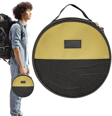 Telleraufbewahrungsbehälter – Hartplattenbehälter, Filzschutz, Tellerorganizer, Camping-Geschirr, Aufbewahrung, Filztasche mit Griffen für Geschirr, Aufbewahrung, Camping, Picknicks, 23,5 x 7,5 cm