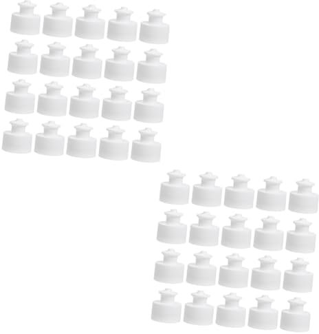 MUSISALY 40pcs Sports Bottle Caps Leak Pull-up Sealing Lids for Water Bottles Design for Active Lifestyles and Easy Replacement