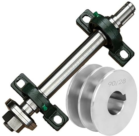 Welle für Kreissäge RECHTSGEWINDE Kreissägenwelle Sägenwelle 2fach Riemenscheibe NEU mehrere Längen (Länge 250mm)
