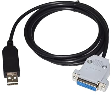 RIKYJIC USB-Stecker auf DB15-Buchse, Datenkabel für 3D-Gaming-Joystick, PC-Online-Kabel (1 m)