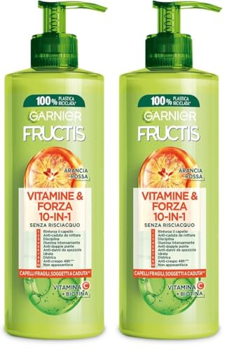 Fructis Forti & Brillanti trattamento 10 in 1 (Paquete de 2)