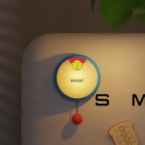 NesveCit Nachtlicht Kinder,Glöckchen Nachtlampe,Nachtlicht 1200mAh USB Aufladung und Timing Funktion,Touch & Zugschalter 3 Stufige Helligkeitseinstellung mit 6 Klebehaken für Kinderzimmer/Flur/Camping