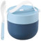 Générique Lunch Box Isotherme, Alimentaire Chaud, Boite Pour Repas Chaud, Etanche, 600 Ml, Portable En Acier Inoxydable, Avec Cuillère, Bleu, Pour Le Travail, L'école, Le Pique-nique, Le Voyage