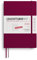 LEUCHTTURM1917 372493 Wochenkalender & Notizbuch Medium (A5) 2026, 12 Monate, Softcover, Port Red, Deutsch