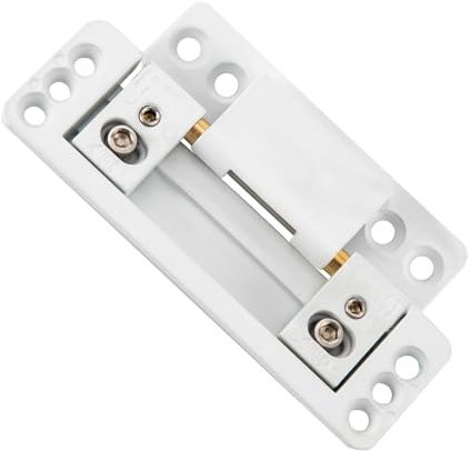 Türscharniere Türscharnier, 2 Stück Einstellbarer 110° Hintern Scharniere mit Deckel, 12×3.7×2.2cm Ultradünne Verdeckte Tür und Fenster Scharnier für Insektenschutz-Tür, bis 60kg (Weiß)