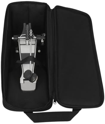 Tasche für Bassdrum-Pedal – Gehäuse aus schwarzem wasserdichtem Stoff | einzigartige Kick-Mechanismus-Halterung, verstärkte Schutzkonstruktion, Reiseschutzsystem
