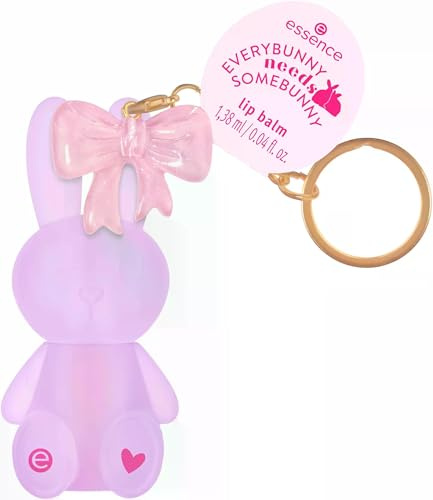 essence EVERYBUNNY needs SOMEBUNNY lip balm, Nr. 01, glänzend, vegan, ohne Parabene, ohne Mikroplastikpartikel, Nanopartikel frei, 1er Pack (1.38ml)