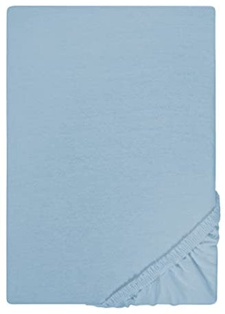 biberna Jersey-Spannbetttuch 0077155 taubenblau 1x 90x190 cm - 100x200 cm