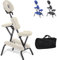Beltom® Tattoostuhl Massagestuhl Massageliege Massagebank Behandlungsstuhl klappbar - Creme