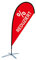 Beachflag Motiv REDUZIERT Werbung SSV Fahne Flagge mit Bodenhaltung