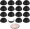 Hudson Hi-Fi .75 Platinum Silicone Hemisphere Bumper, Non-Skid Isolation Feet with Adhesive - 20 Duro - Black, .75 Hemisphere - 16 Pack