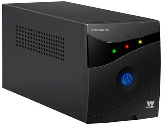 Woxter UPS 2000 VA - Sistema de alimentación ininterrumpida (SAI)(2000VA/1200 Watts, Autonomía Aprox 20-30 Minutos), Color Negro