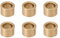 sourcing map Lagerhülse 8mm Bohrung x 12mm Außendurchmesser x 8mm lang Selbstschmierende Buchsen aus Sinterbronze 6 Stk.