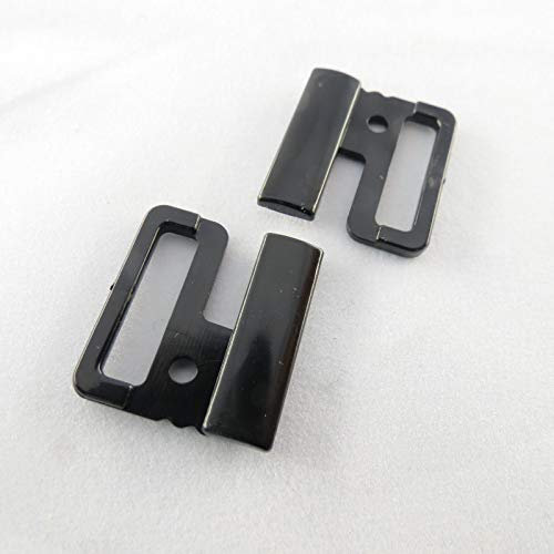 Unbekannt BH Bikini Verschluss Metall Kunststoff Plaste Bikiniverschluss 14/20 mm/Material/Farbe=Kunststoff schwarz | Größe=20 mm