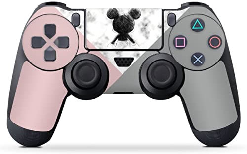 DeinDesign Skin kompatibel mit Sony Playstation 4 Controller Folie Sticker Disney Marmor Mickey Mouse