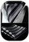 HISDERN Krawattenschal Herren Grau schwarz Hochzeit Punkt Halstuch Taschentuch Paisley Business Ascot Krawatte und Einstecktuch Set