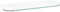 ib style® Glasboden | 6mm | abgerundet | 11 Größen | Klar | 90 x 15 cm