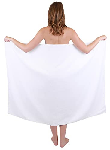 Betz Badetuch groß XXL Größe 100 x 140 cm Badetücher Saunatuch Dresden 100% Baumwolle Farbe Weiß