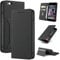 S. Dawezo for iPhone 6 Plus Case,iPhone 6s Plus Case,High-grade Leather Wallet Book Flip Folio[Magnetic][Shockproof ][Viewing Stand][Credit Card Holder] for iPhone 6/6s Plus Cover-Black