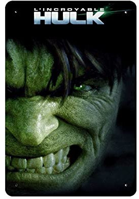 Hulk Bruce Banner Mark Ruffalo Hero Film 9 Blechschild Vintage Metall Pub Club Cafe Bar Home Wandkunst Dekoration Poster Retro 30 x 20 cm