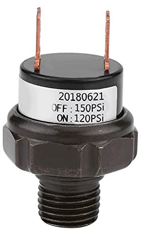 Druckschalter, 12V Universal Auto Automatischer Luftkompressor Schalter Luftdruckkontrollschalter(120-150 PSI)