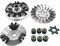 Alnicov Kit complet de variateur pour JOG Tng Adly Aprilia 50 cc 49 cc 2 temps Kit d'embrayage
