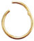 Ringe PIERCING CLICKER Echt 750 Gold Gelbgold Durchmesser 6 mm 45067-6 Intim Helix Septum modern Tragus Septum