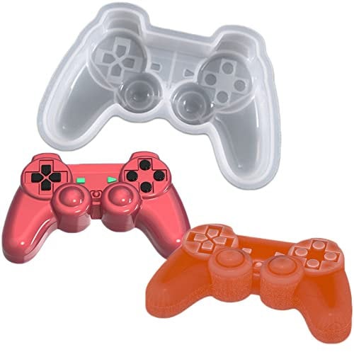 WonDerfulC Game Controller Cake Fondant Mold Chocolate Candy Molds DIY Gamepad Cupcake Topper Decoration Silicone Resin Epoxy Clay Mould
