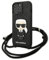 Karl Lagerfeld Monogram Leather Patch und Cord Iconik - iPhone 13 Pro Hülle