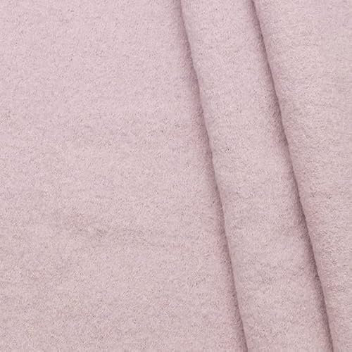STOFFKONTOR Walkloden Wollstoff Meterware, 100% Wolle, Farbe Alt-Rosé, Isolierend & Beidseitig verwendbar, 140 cm breit, 350 g/m²