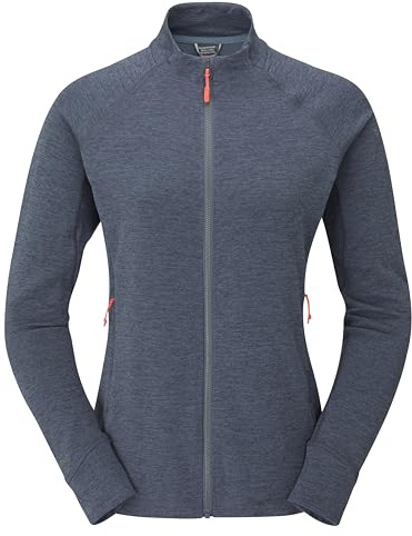 Rab Women's Nexus Jacket - Lightweight Fleece Jacket for Hiking, Trekking, & Climbing - Steel - 10