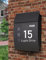 House Number/Road Post Box Letterbox Wall Art Sticker, Decal, Graphic lt9 (Silver)