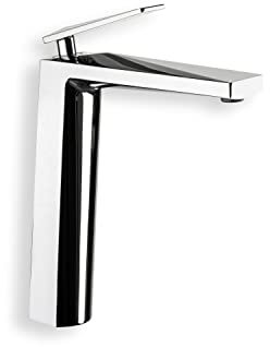 Sagittarius One 44S1 Wasserhahn Bad Hoch | Design Waschtischarmatur Bad aus Verchromtes Messing | Badezimmer Wasserhahn Wassersparend | Armatur Waschbecken mit Keramikkartusche | Badarmatur Chrom