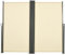 Outsunny Double Store latéral Brise-Vue paravent rétractable dim. 6L x 1,80H m Polyester Anti-UV Haute densité 180 g/m² Crème