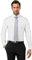 Vincenzo Boretti Herren Hemd Umschlagmanschette bügelfrei 100% Baumwolle Slim-fit Uni weiß 39-40