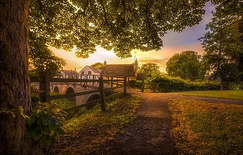 Holzpuzzle Erwachsene 1000 Teile Sonnenuntergang In Annecy Frankreich 75 * 50Cm