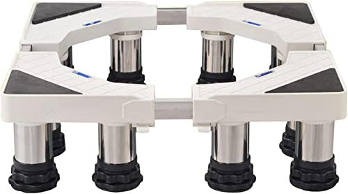 YHJZSM Washing Machine Stand BaseDrum Washing Machine Base Refrigerator Holder Stand Adjustable Height 13-16cm Fridge Freezer Stand Pedestal Length/Width 42-68cm Stent for Wine Cooler,Ice