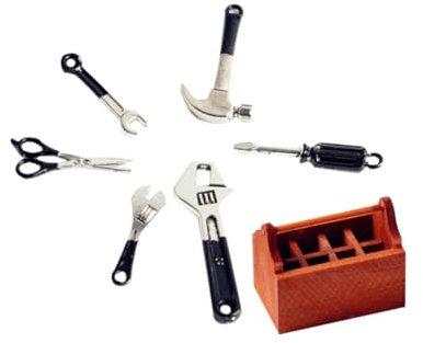 ibasenice 7 Stk Werkzeugkoffer Werkzeugkiste Werkzeugkasten Mini Bambus