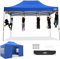 COBIZI Pavillon 3x4,5 wasserdicht stabil Winterfest 3.0, Faltpavillon 3x4,5 Partyzelt, Gartenpavillon UV Schutz mit 4 Seitenteilen Festival Partyzelt Sonnenschutz Pavillon, Hellblau
